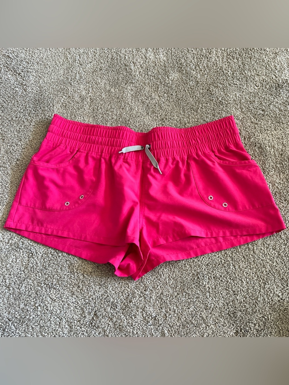 Patagonia Board Shorts Swim Hot Pink Athletic Elastic Waist Pockets Drawstring